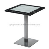 Square Marble Metal Leg Cafe Table for Restaurant (SP-RT585)