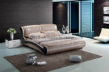 Good Quality Modern Genuine Leather Bed (SBT-5847)