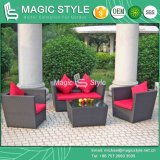 Rattan Sofa Set with Cushion Garden Sofa Set (Magic Style)