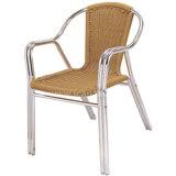 Metal Furniture Outdoor Rattan Wicker Hotel Dining Chairs (DC-06203)