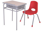 Popular Design School Desk with Plastic Chair