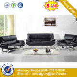 Brown Color Leather Combination 1+1+3 Sets Office Sofa (UL-NCS414)