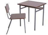 Wooden Bench Desk and Chair for School Furniture