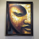 Golden Buddha Oil Paintings Figure Painting for Wall Decoration