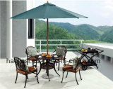 Outdoor /Rattan / Garden / Patio /Hotel Furniture Cast Aluminum Chair & Table Set (HS 3175C& HS6105DT & 5003RC)