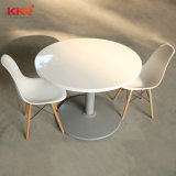 Modern Round White Solid Surface Dinner Table