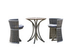 Garden Furniture Rattan Table with Rattan Chair