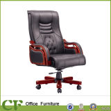 High Back Solid Wooden Office PU Executive Chair for Eco