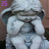 White Marble Angel Statue Sculpture for Memorial Decoration