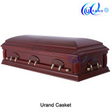Oversize Mahogany Veneer Cherry Color Kenya Coffin and Casket