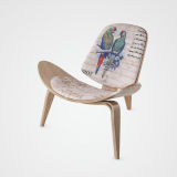 Modern Pattern Design Customized Wooden Shell Chair