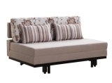 China Furniture Two Seat Dunlop Wooden Fabric Sofa Cum Bed Design, Modern Sofa Cum Bed Design