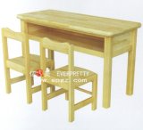 High Quality Solid Wood Double Table and Desk for Children