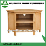 Solid Oak Wood Corner TV Table