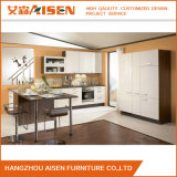 Modern High Gloss Lacquer Finished Custom Kitchen Cabinet Design