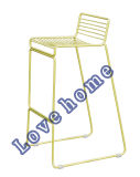 Modern Metal Dining Stackable Side Wire Bar Chair