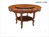 Solid Wood Design Dining Table Set for Home Furniture