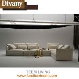 Modern Furniture Living Room Combination Fabric Leather Sofa