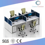 Commercial Furniture 4 Person Partition Wood Office Table (CAS-W31476)