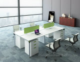 4 Seater Straight Office Staff Workstation Desk with Screen Divider (HF-DA05B)