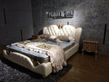 Good Quality European Style Leather Soft Bed (SBT-29)