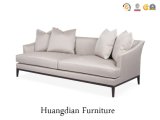 American Style Living Furniture 3 Seater Fabric or Leather Sofa (HD154)