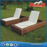 Outdoor Balcony Furniture Waterproof Cushion Rattan Sun Lounger