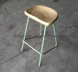 Factory Ash Wood Bar Chair with Painted Metal Leg (SP-BBC264)