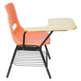 School Chair with Writing Pad, College Student Plastic Modern Chairs