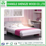Wholesale Wood Grain Melaimine MDF Wooden Double Bed