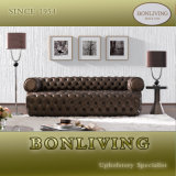 Brown Luxury Top Grain Leather Sofa (B2)