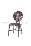 Vintage Industrial Metal Cafe Restaurant Chair and Restaurant Table
