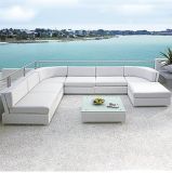 Simple Outdoor /Hotel Rattan /Wicker Sectional/Combined Sofa/Lounge Set Open Air Garden Furniture