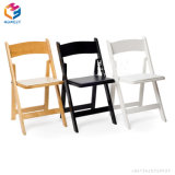 Outdoor Garden Furniture White Wedding Wood Plastic Resin Folding Chair