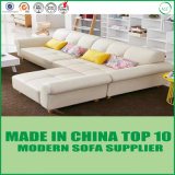 Modern Wooden Home Furniture Living Room Leather L Shape Sofa