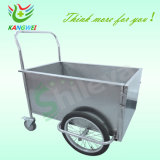 Medical Stainless Steel Dressing Cart Hospital Trolley Slv-C4029