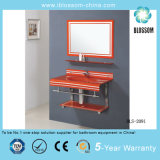 High Quality Glass Washing Basin with Mirror (BLS-2091)
