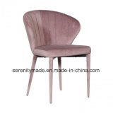 European Style Bedroom Single Upholstery Recliner Velvet Fabric Chairs