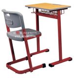 Customized School Furniuture Wooden School Desk and Plastic Chair (SF-76F)