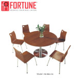 Brown Color Modern Design Chinese Restaurant Round Table Furniture for Sale (FOH-BC30)