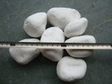 Oversize Natural Landscaping River Stone Pebbles with White Color