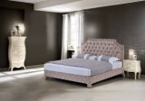 American King-Size Bedroom Set Leather Bed