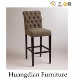 Foshan Factory Price Wooden Fabric Bar Stool Chairs (HD184)