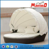 PE Wicker Outdoor Daybed in China with Tent