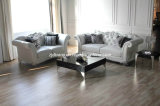 Neo-Antique Modern White Leather Sofa Fabric Sofa (LS-1109A & B & C)