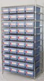 Wire Shelving with Bins Unit, Wire Shelbing System (WSR4018-005)