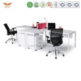 Melamine Office Workstation Desk with L Shape Return