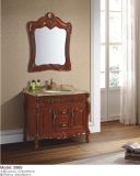 Red Wooden spray-Paiting Bathroom Cabinet