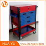 26-Inch Professional 6 Drawer Auto Parts Rolling Tool Cabinet (Blue and Red)