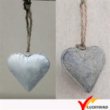 Antique Vintage Rustic Christmas Hanging Metal Heart Wall Decor